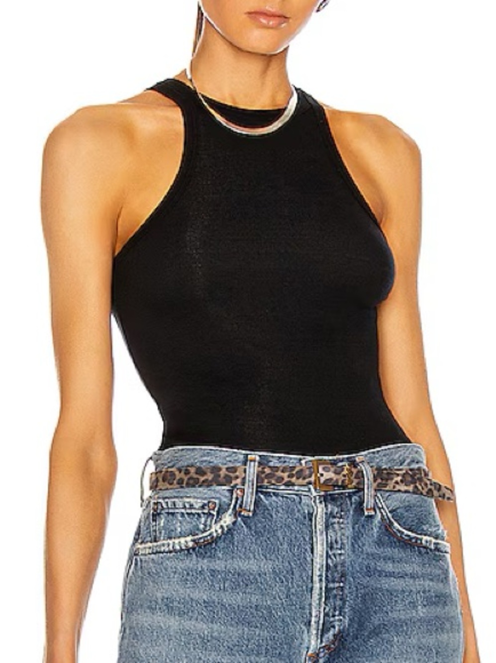 AGOLDE Rianne High Neck Racerback Bodysuit - Picture 4 of 8